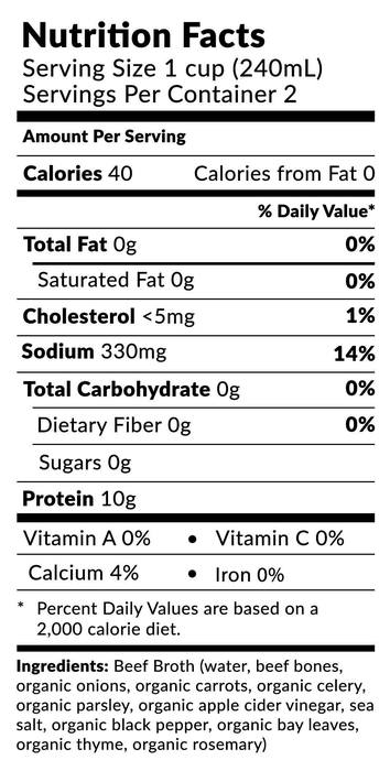 100% Grass Fed Beef Bone Broth