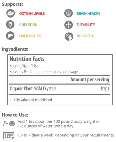 Image of Crucial Four - MSM Powder (Sulfur)