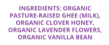 Lavender Vanilla Ghee